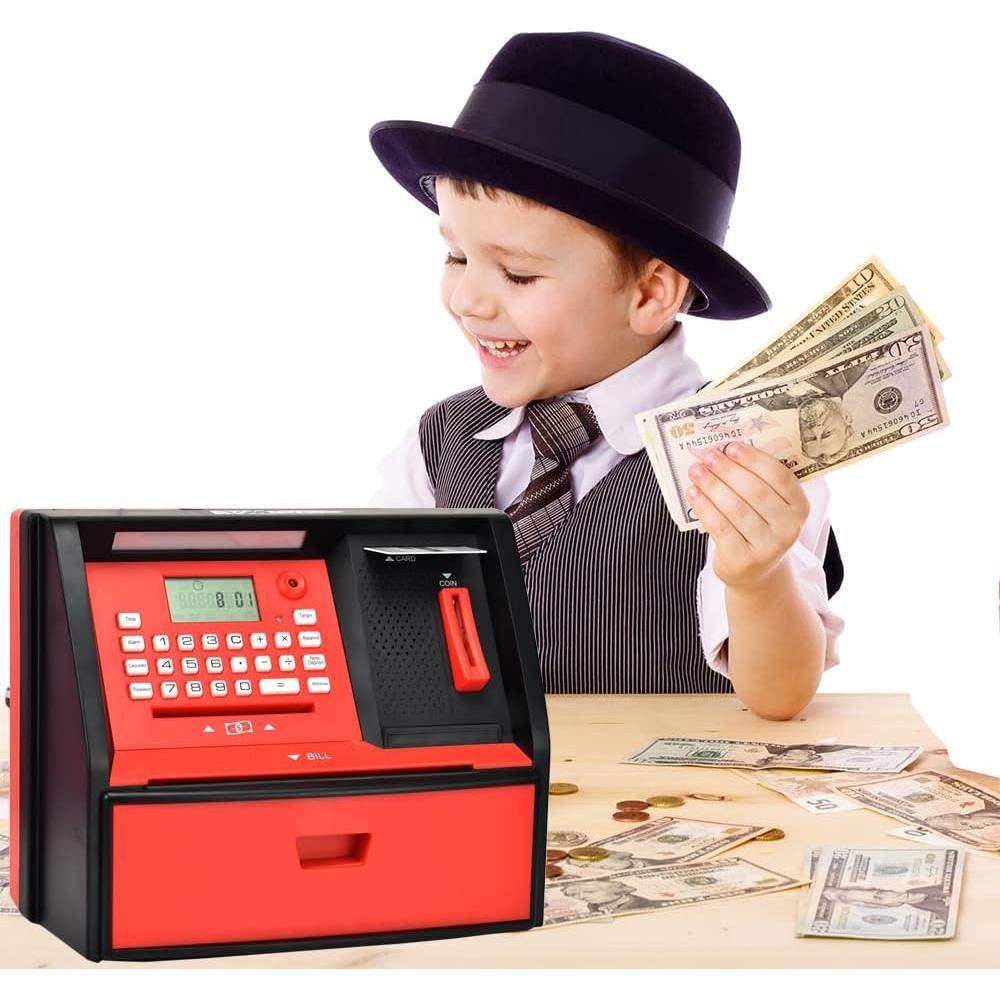 Alcancía Electrónica ATM Like Electronic AP-G972E - Negro/Rojo