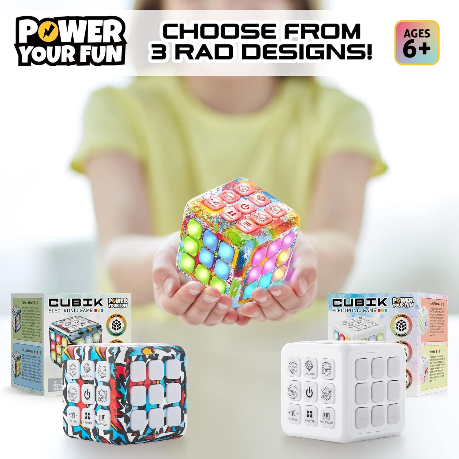 Cubo LED Parpadeante Potencia Tu Diversión - Juego de Memoria