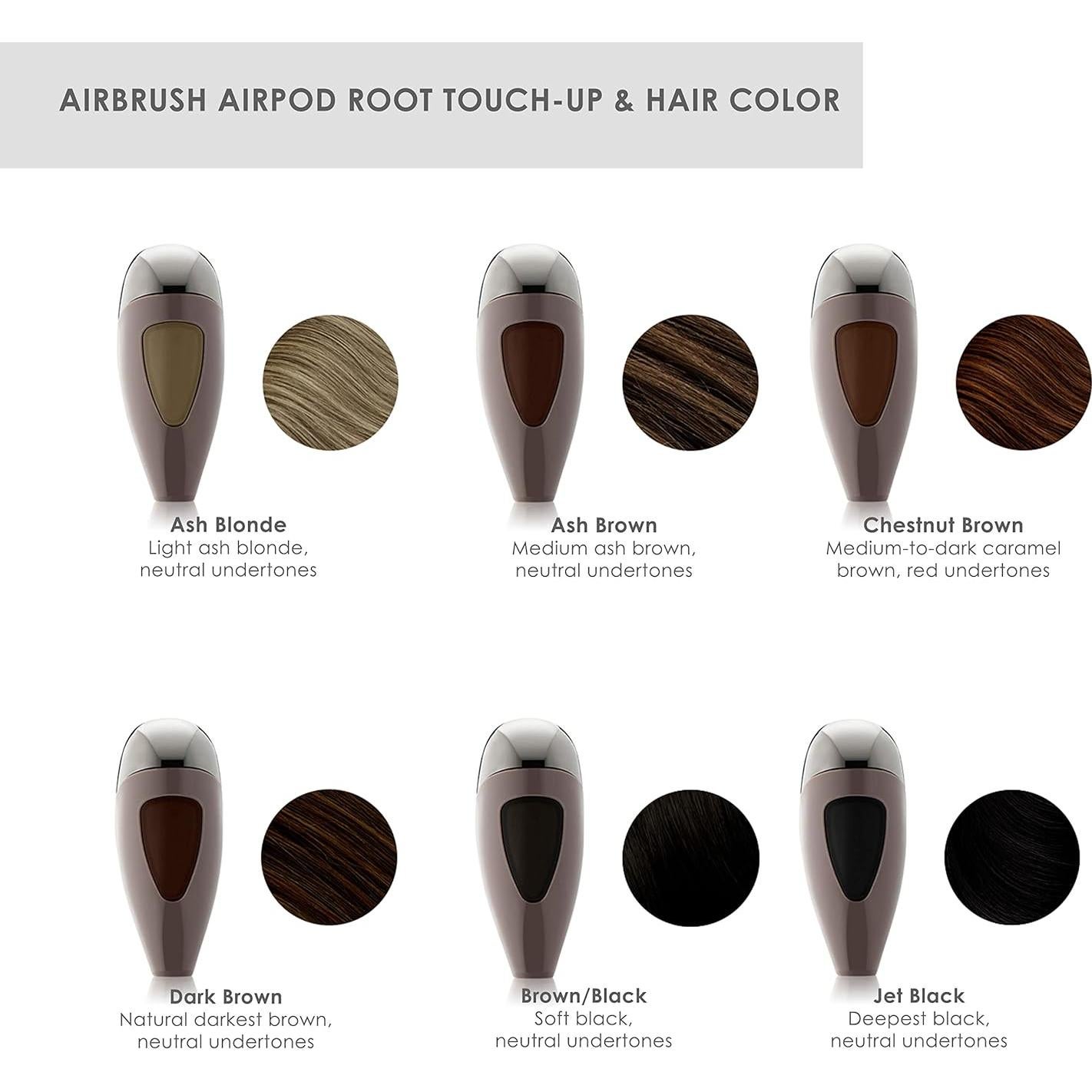 Kit de Retoque de Raíces Temptu Airpod - Color Rubio Ceniza