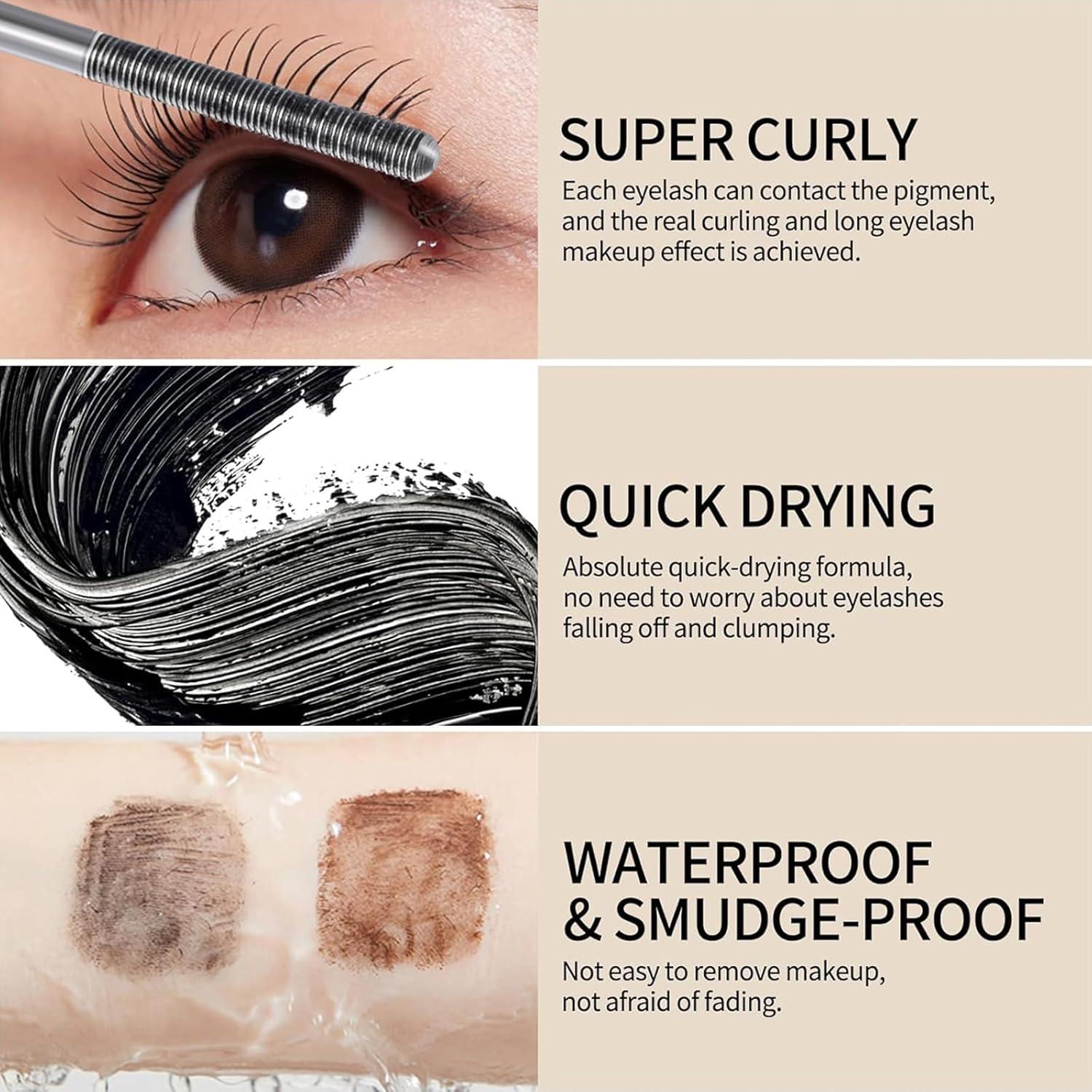 Máscara de Pestañas 3D Loobexery Negra Lavable 12cm