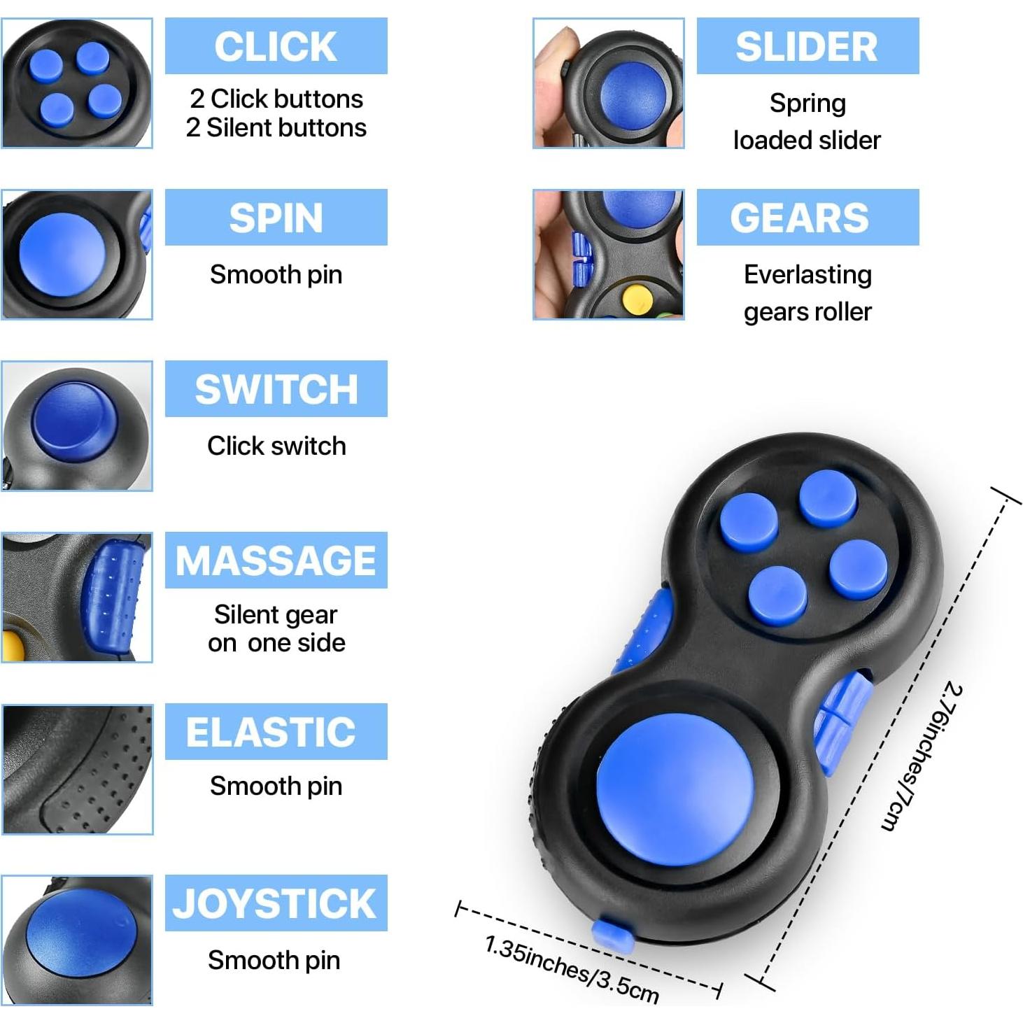 Juego Antiestrés Dr.Kbder Azul 5 Juguetes Sensores