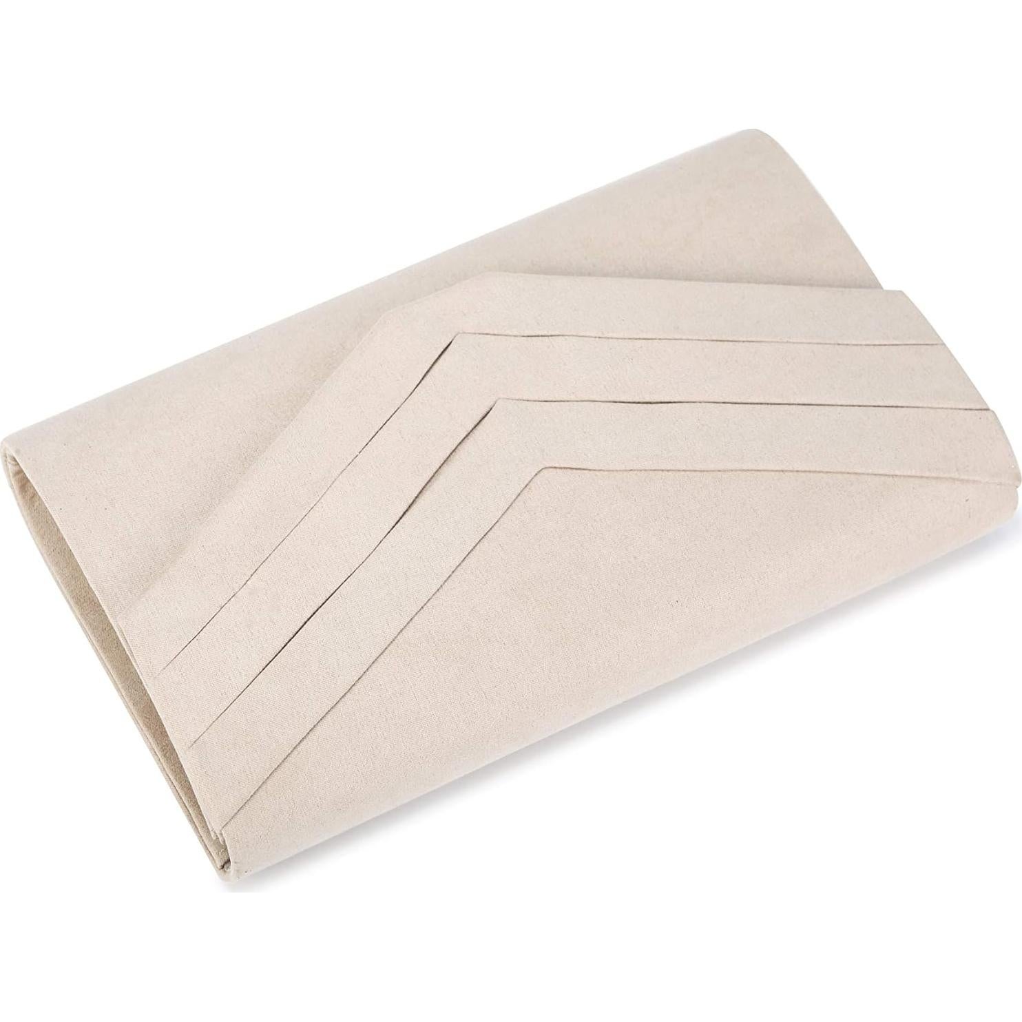 Clutch de Noche Nodykka Beige de Terciopelo con Cadena