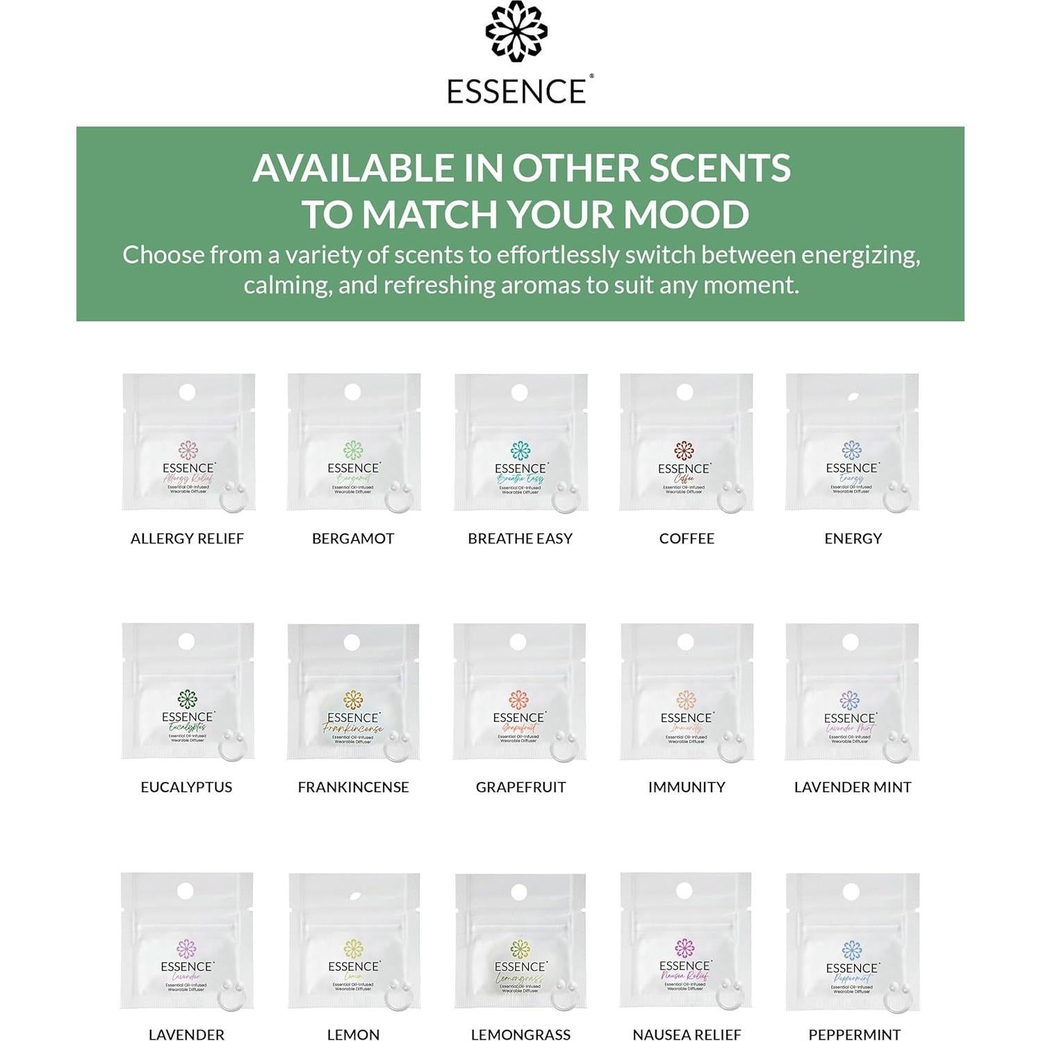 Difusor de Aromaterapia Portátil HONÉ - Bergamota 3 Paquete