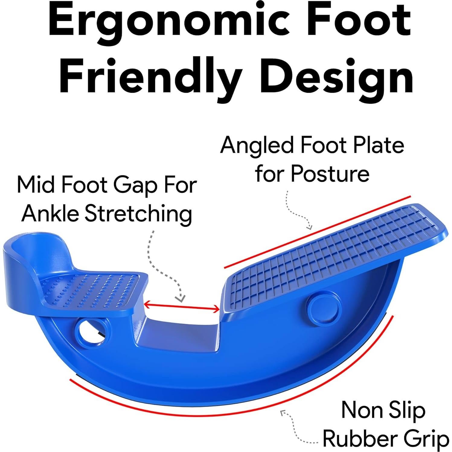 Estirador de Pantorrilla ProHeal PHP-FOOT-ROCKER-BK con Masajeador