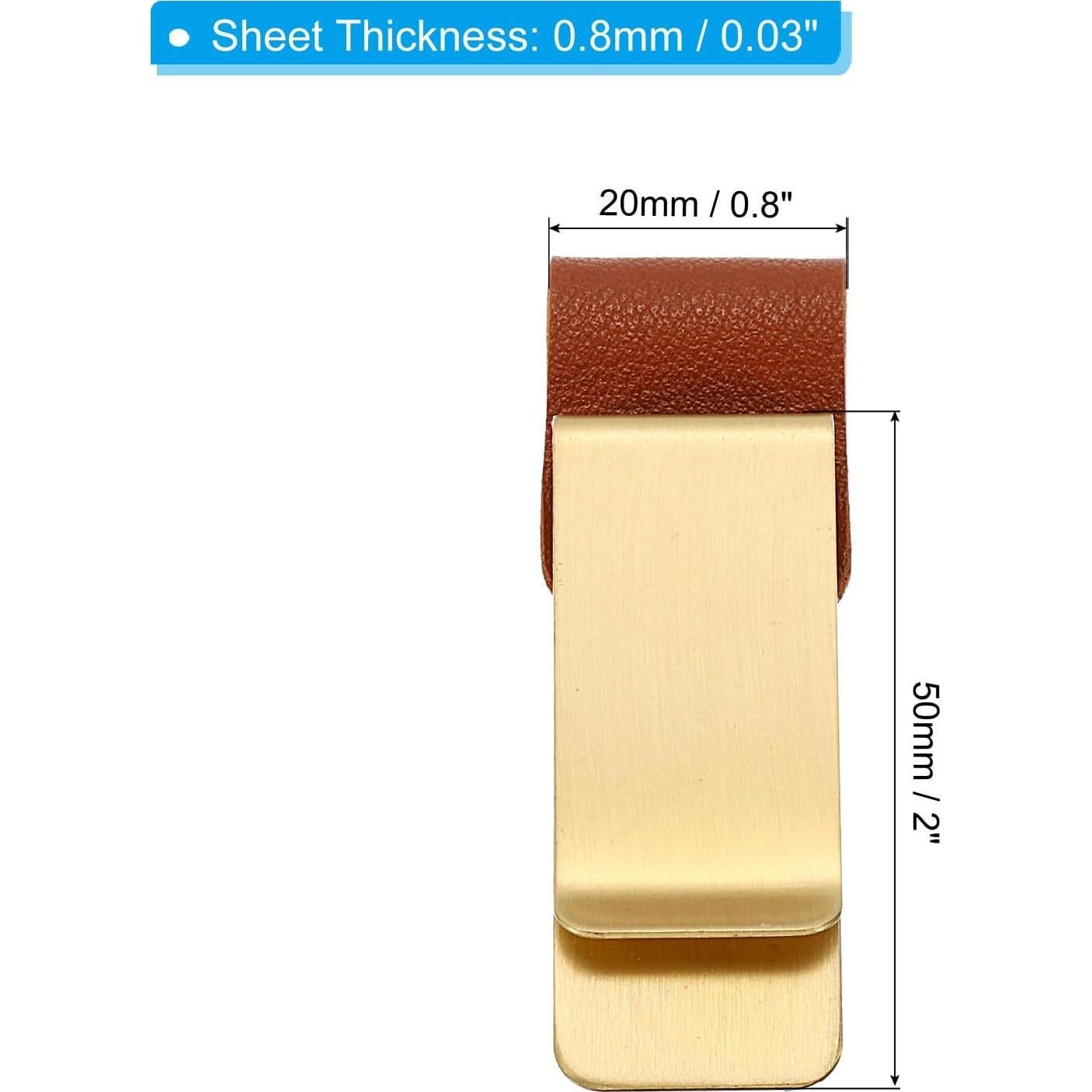 Soporte para bolígrafo PATIKIL de cuero, paquete de 3, marrón