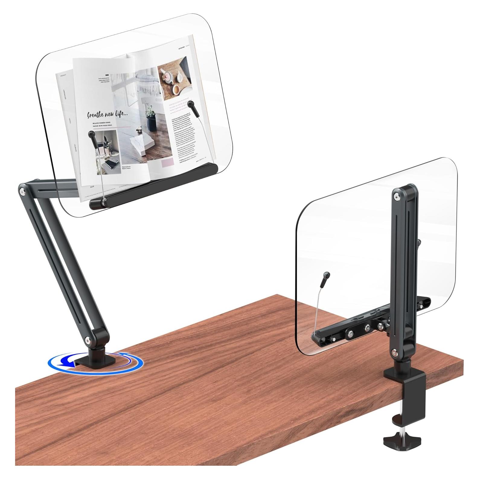 Soporte de Libro Ergonómico YCNEW Gris Altura Ajustable 50.8cm