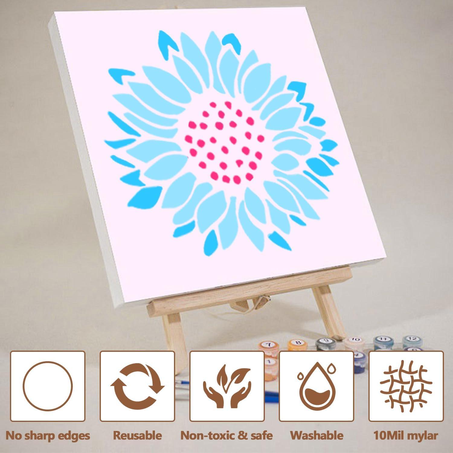 20 Plantillas Reutilizables de Flores 7.62 cm Resflyar