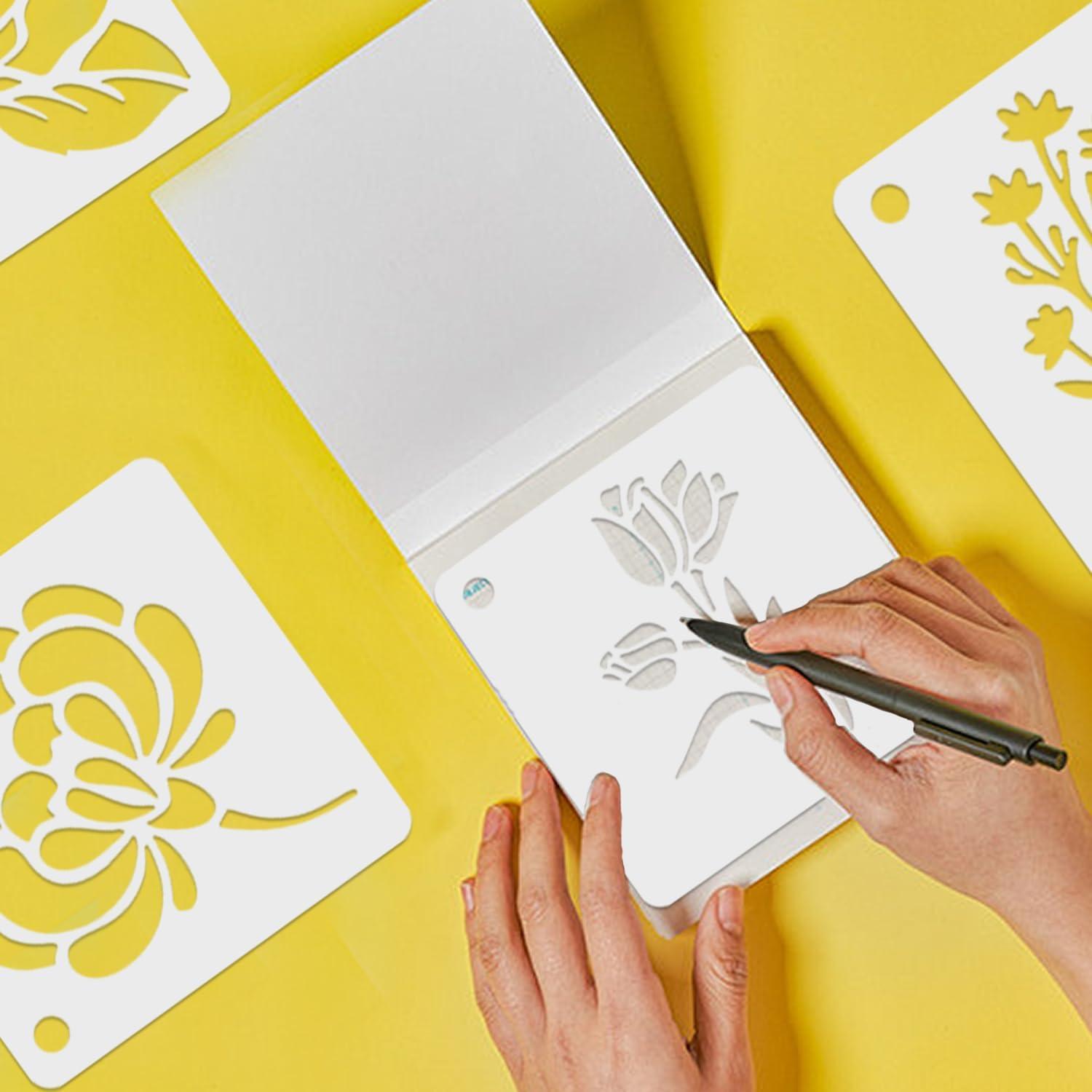 20 Plantillas Reutilizables de Flores 7.62 cm Resflyar