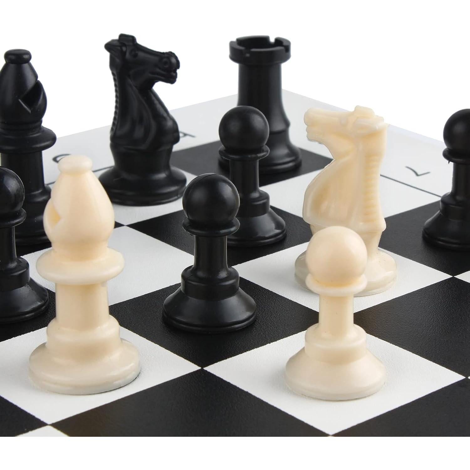 Juego de Ajedrez Andux Tablero Enrollable 35x35cm Piezas Plástico