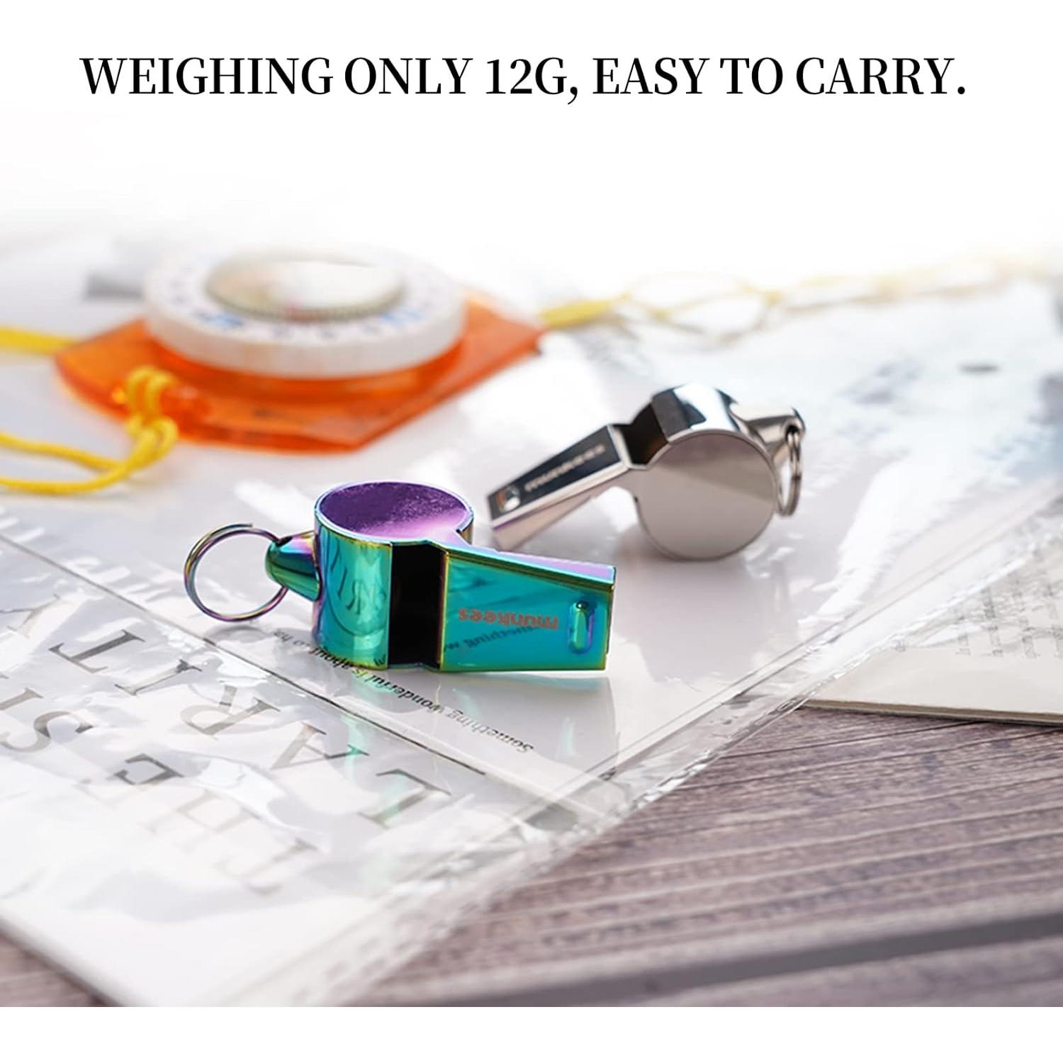 Silbato de Acero Inoxidable 304 Munkees 3395 Colorido