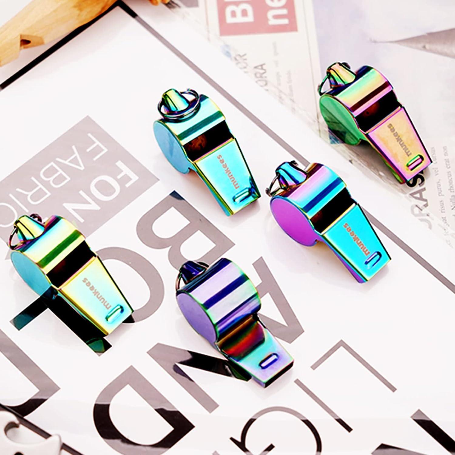 Silbato de Acero Inoxidable 304 Munkees 3395 Colorido