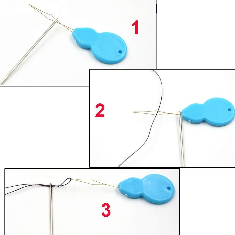 Agujas de Beading Y-Axis 26 Pcs con Ojos Grandes y Enhebrador