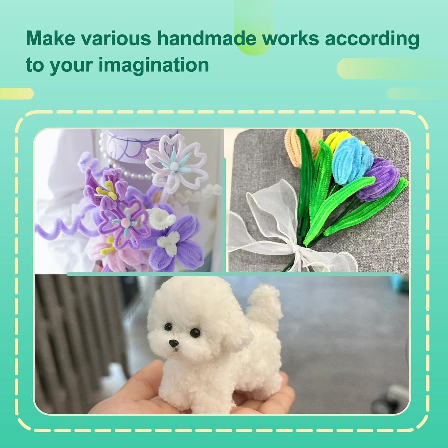 100 Limpiapipas Verde Limón Zlulary para Manualidades DIY