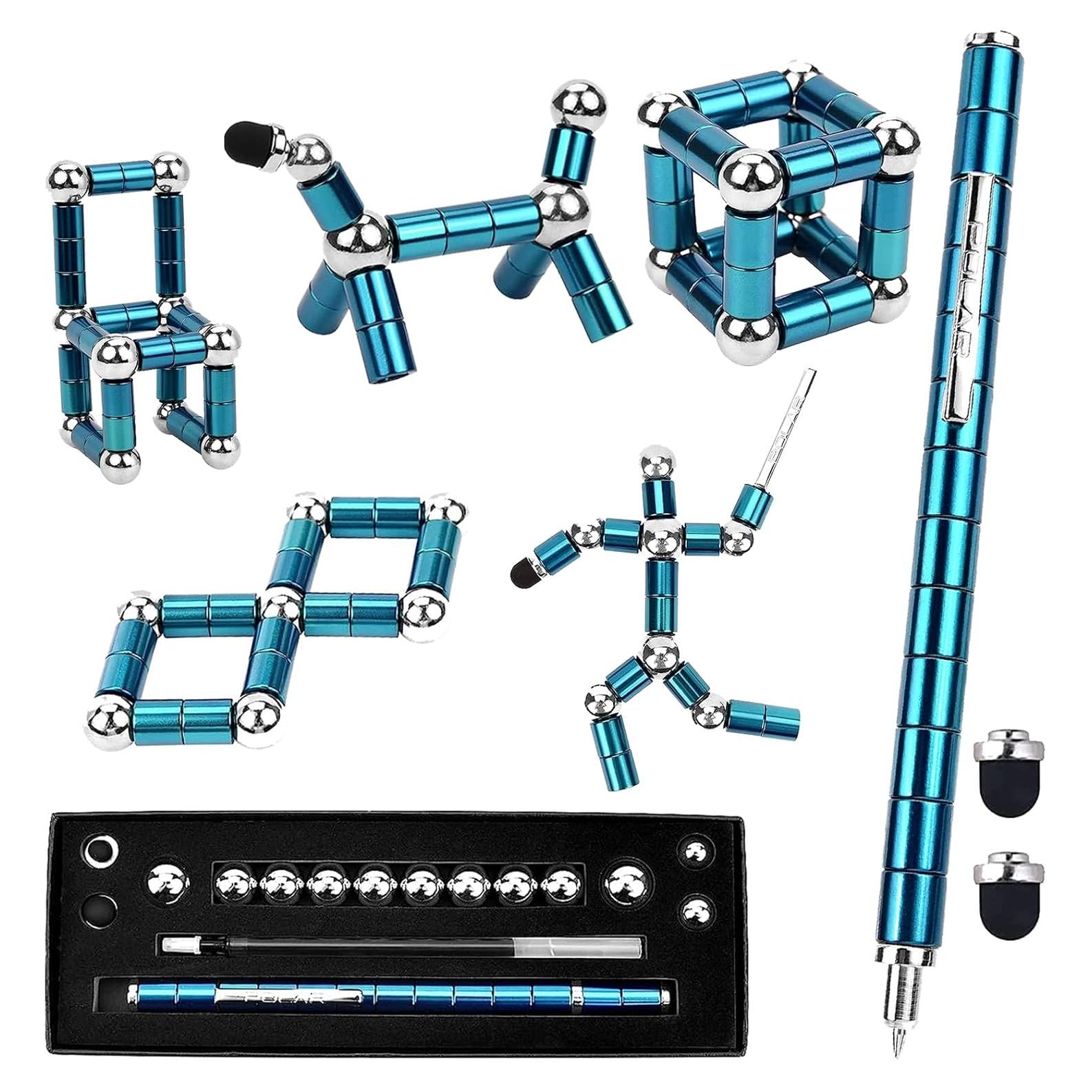 Bolígrafo Antiestrés Magnético WQWQUU Azul 15.24x2.54cm