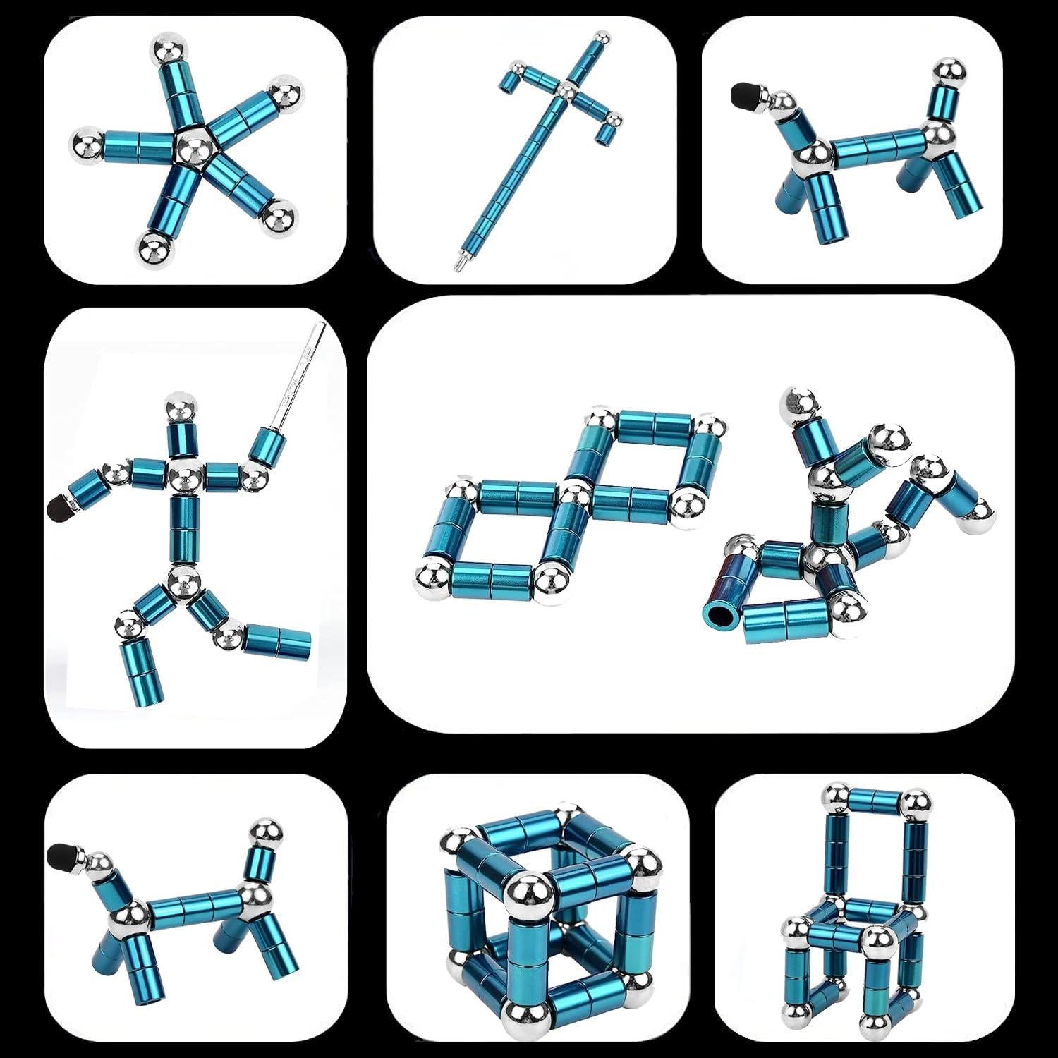 Bolígrafo Antiestrés Magnético WQWQUU Azul 15.24x2.54cm