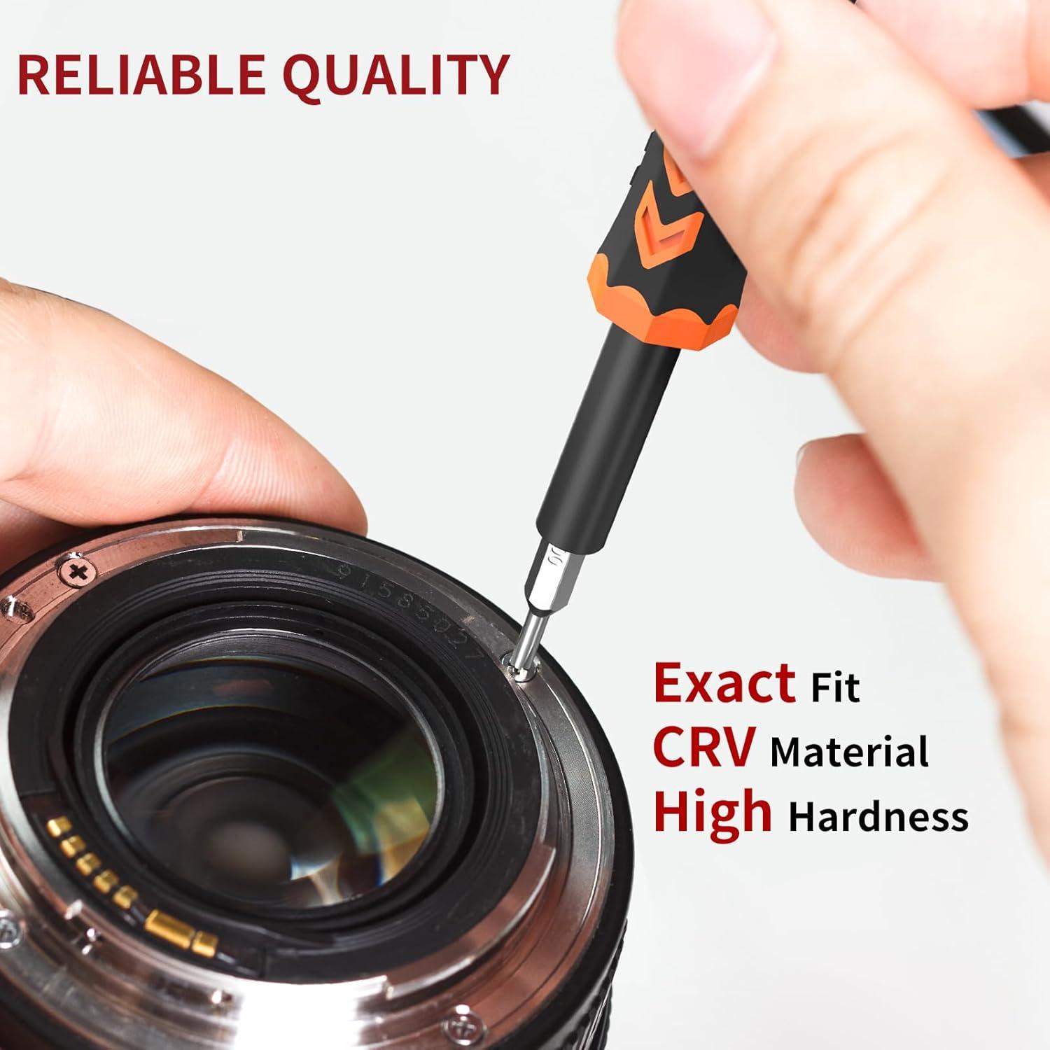 Juego de Destornilladores de Precisión Sharden 58 en 1 Naranja