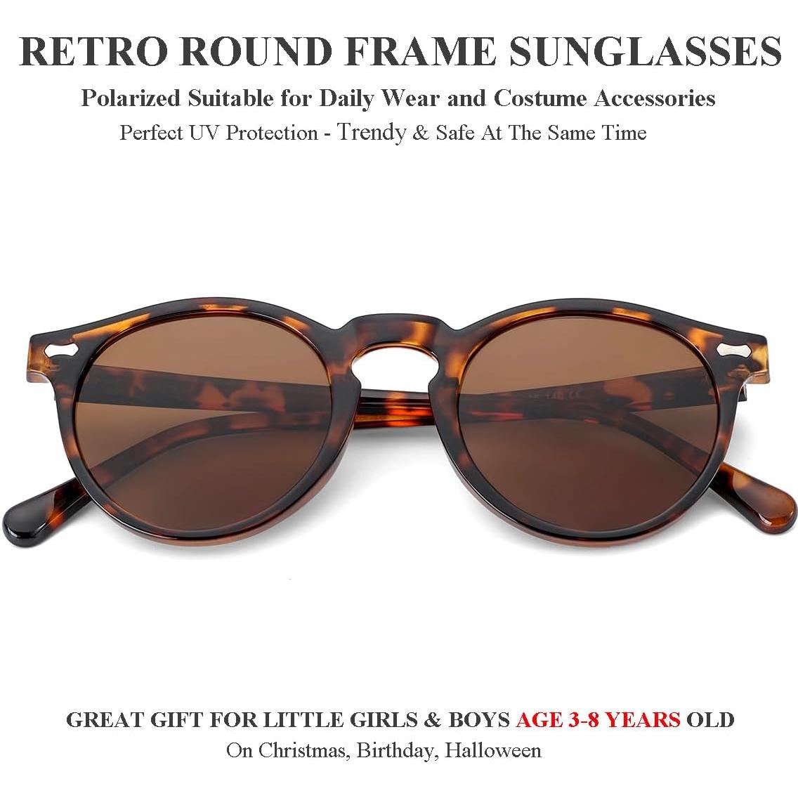 Gafas de Sol Polarizadas GLEYEMOR para Niños 3-8 Años