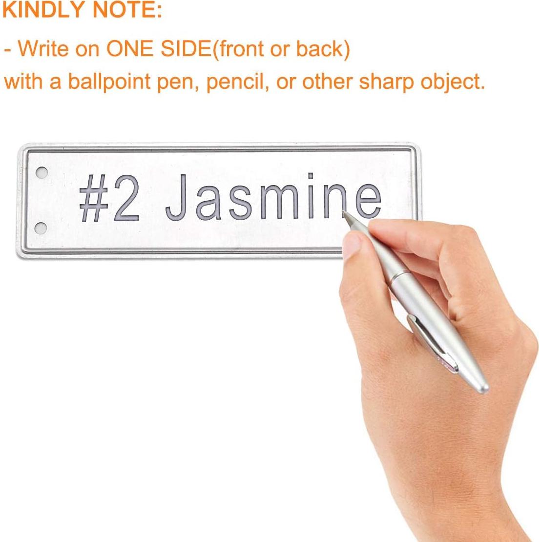 Etiquetas de Aluminio para Plantas Coolrunner 150 Pcs 1x8.2 cm