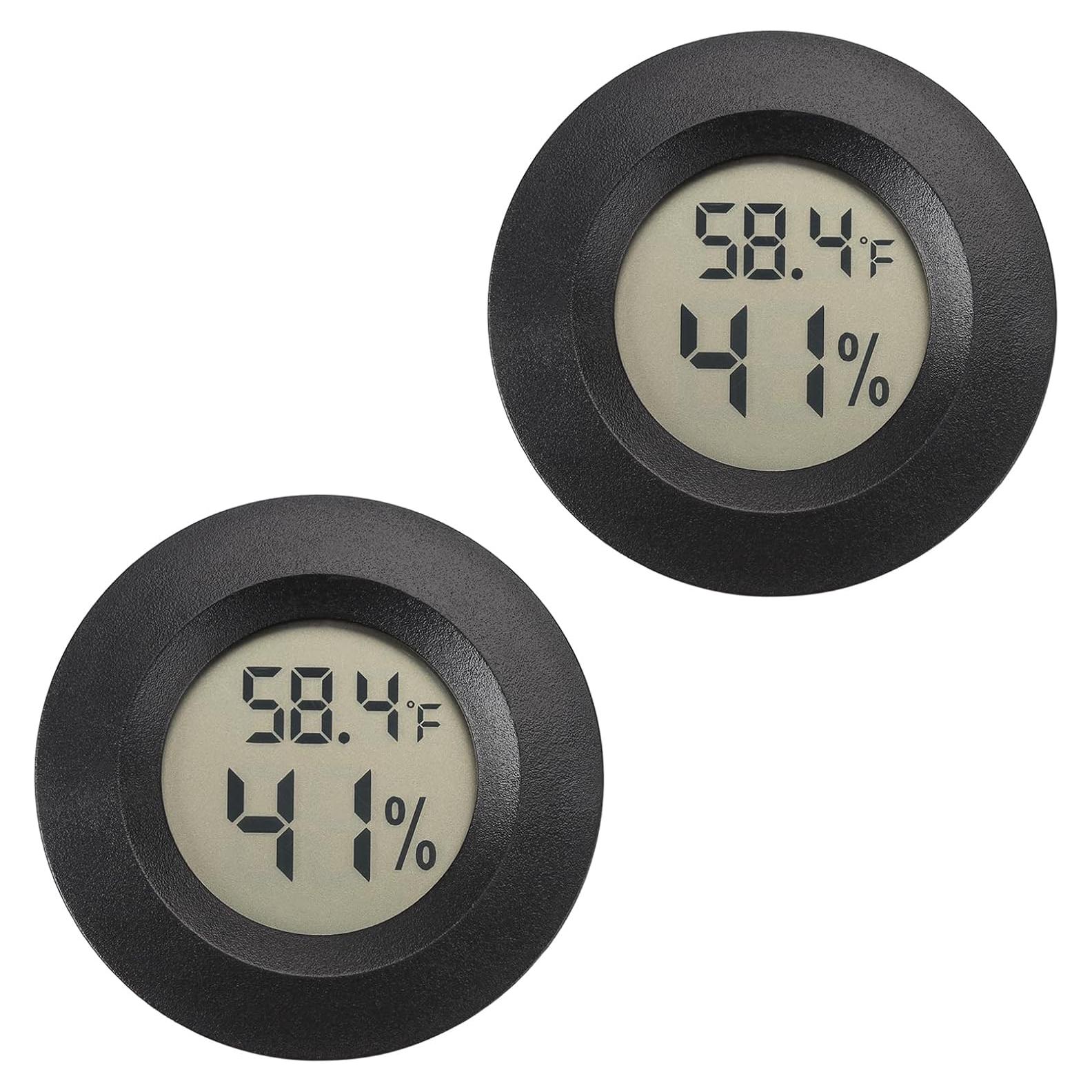 Mini Higrómetro Termómetro Digital Serundo Auto 2 Piezas