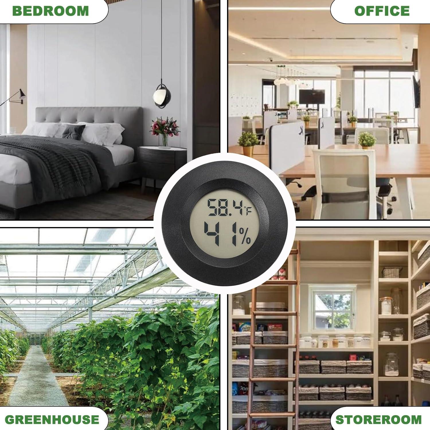 Mini Higrómetro Termómetro Digital Serundo Auto 2 Piezas