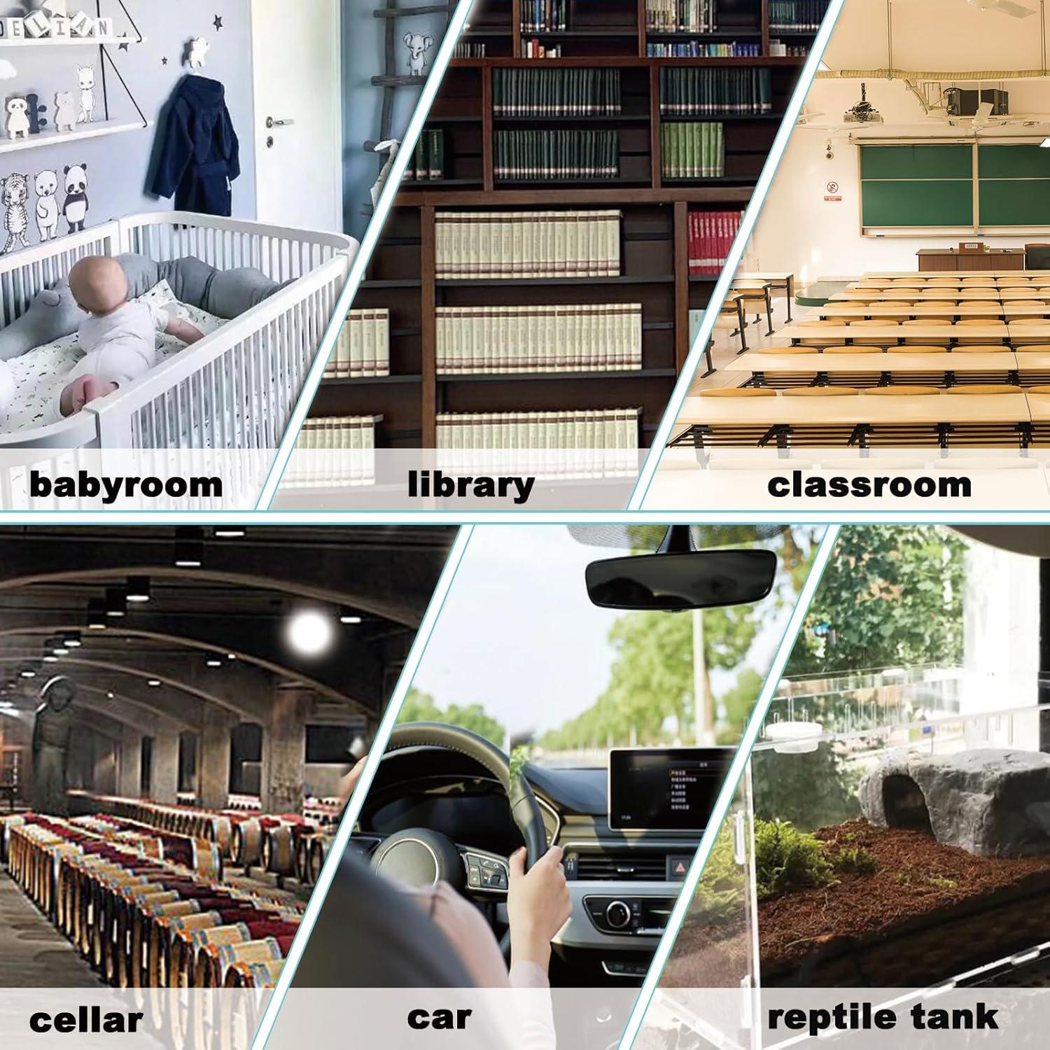 Mini Higrómetro Termómetro Digital Serundo Auto 2 Piezas