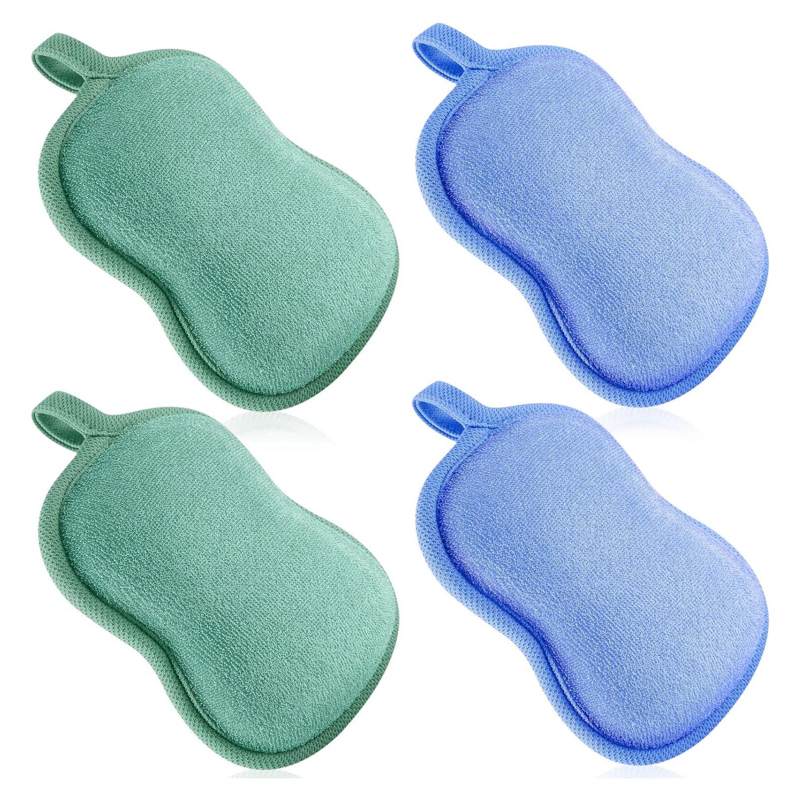 Esponjas de Baño para Bebés Tatuo 4 Piezas Algodón Suave