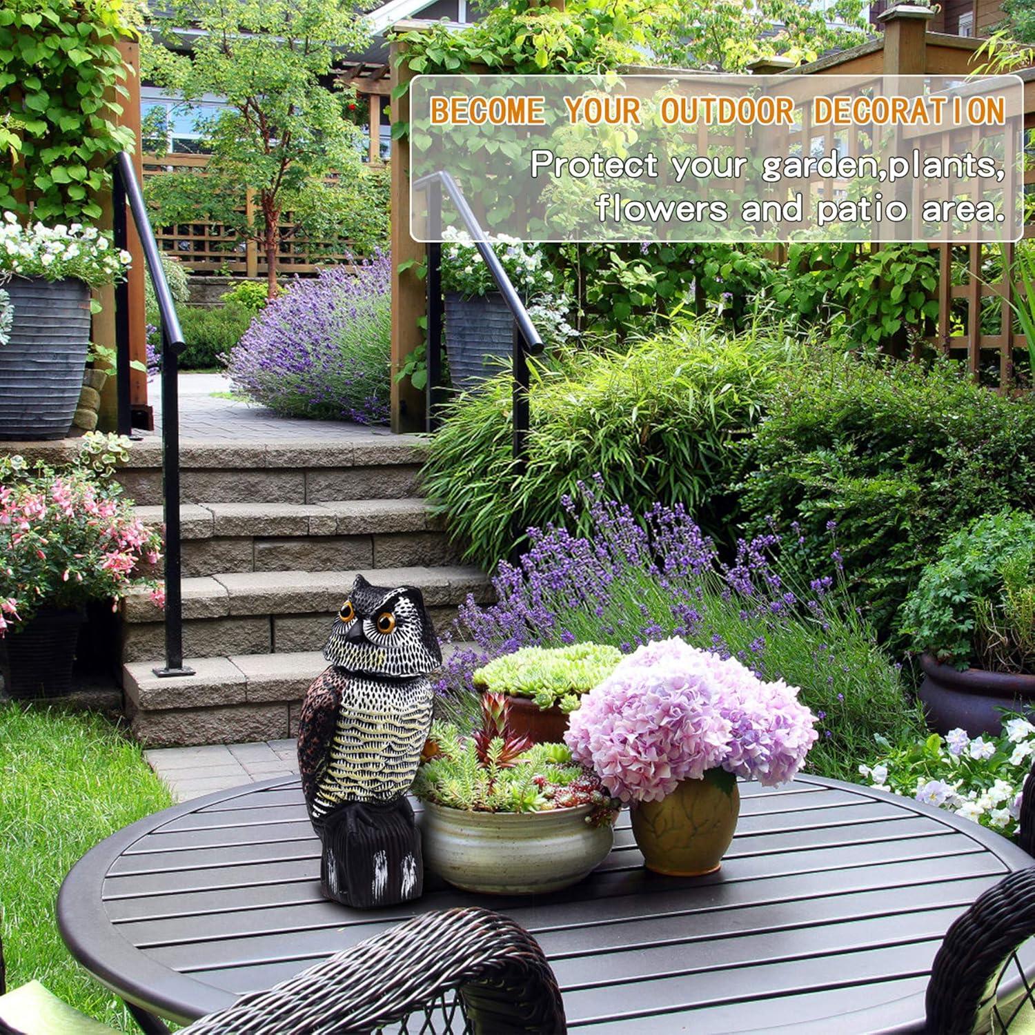 Espantapájaros Imitación Búho Hedoc para Jardín 38 cm