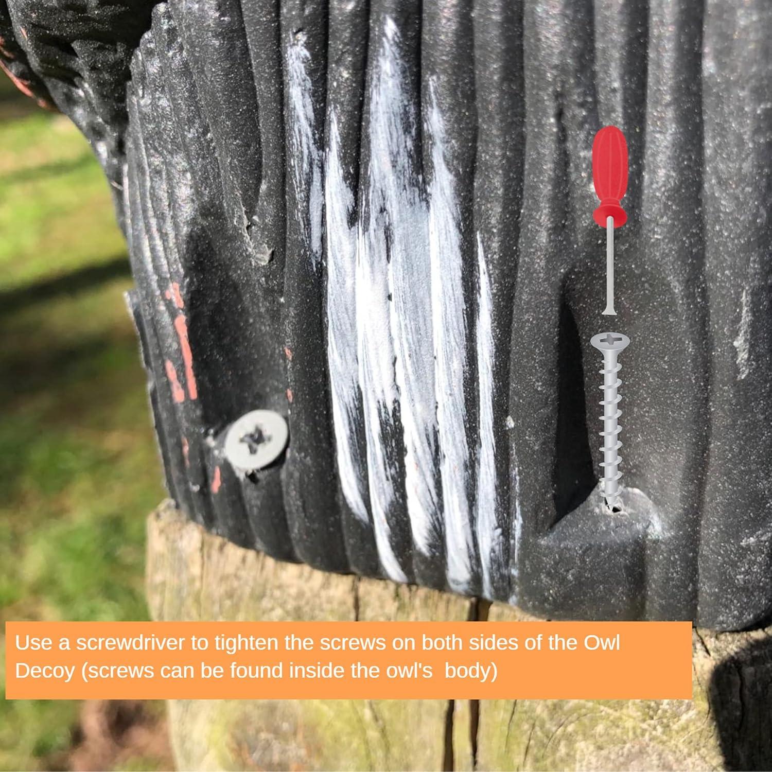 Espantapájaros Imitación Búho Hedoc para Jardín 38 cm