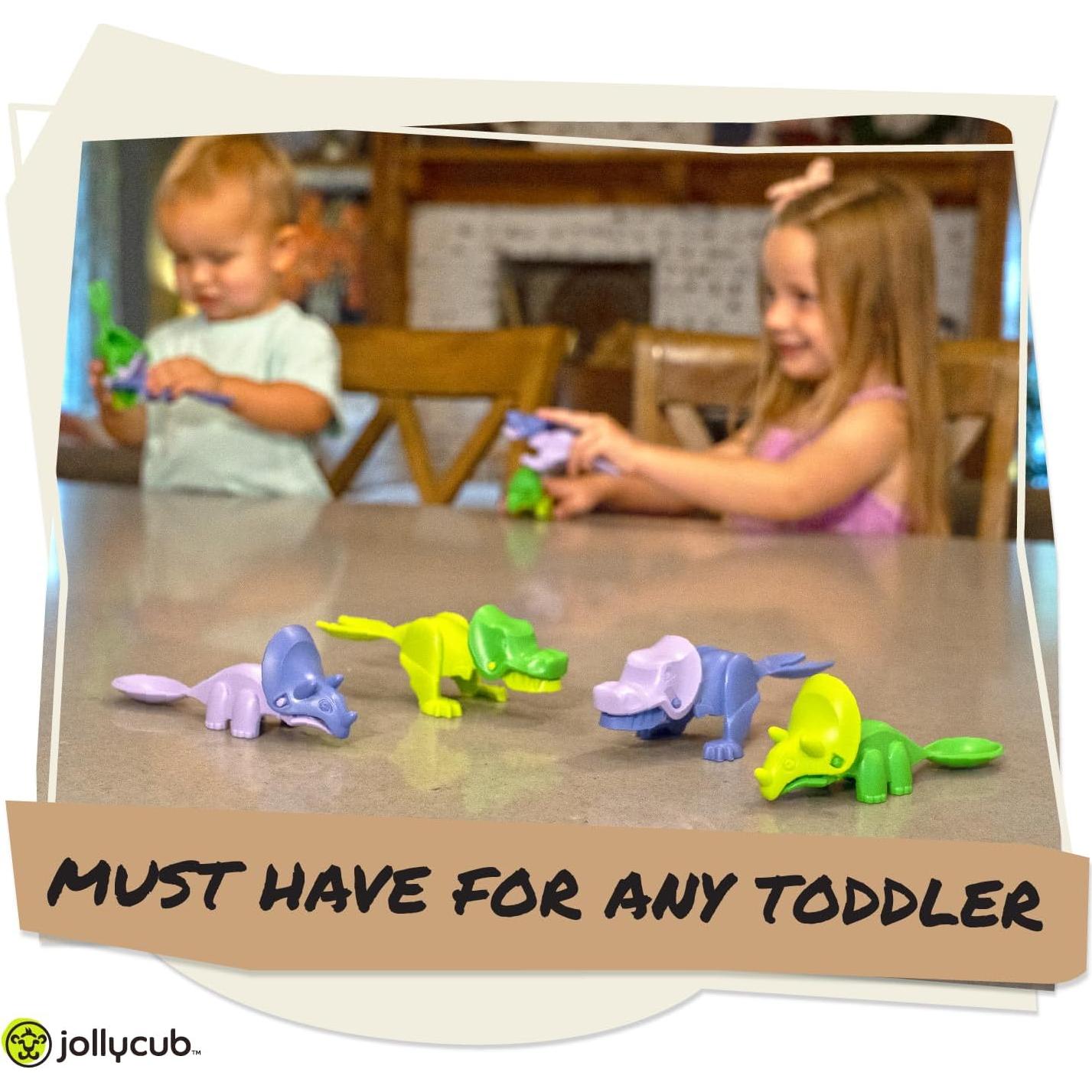 Set de Utensilios para Niños JollyCub Dinosaurio 2 Piezas