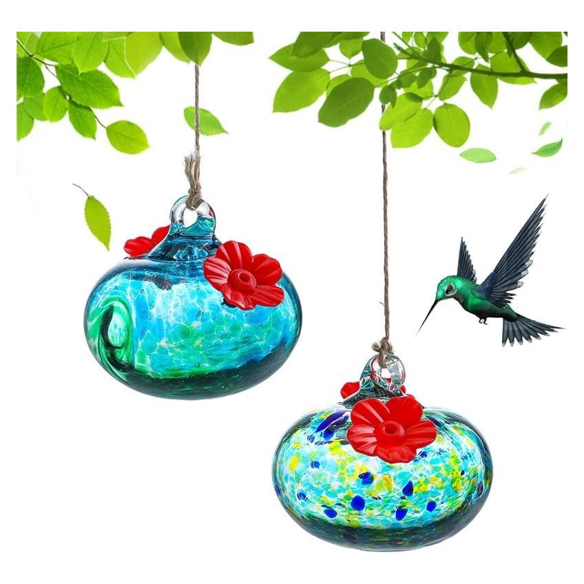 Alimentadores de Colibrí de Vidrio KRISININE 2 Pcs 98 ml