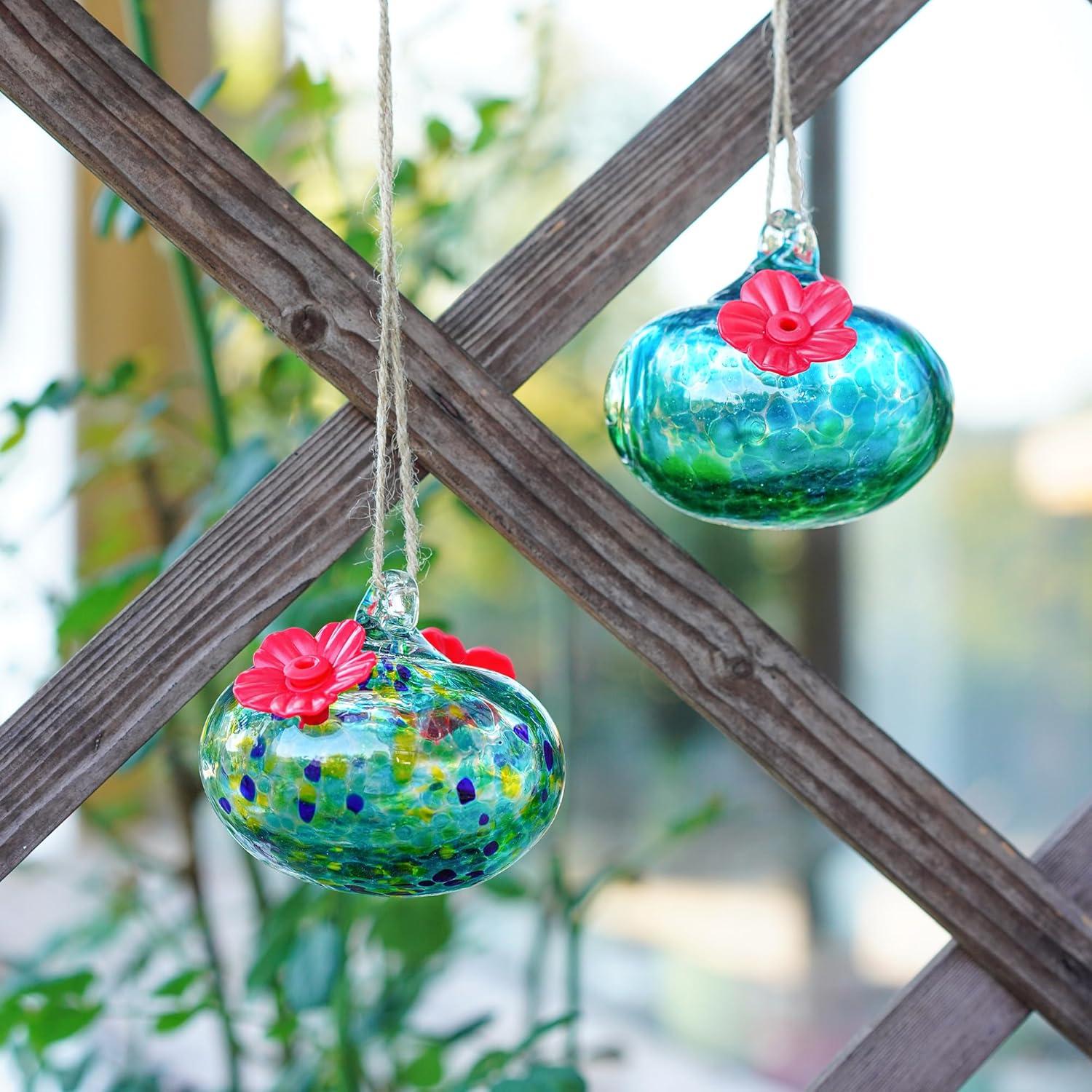 Alimentadores de Colibrí de Vidrio KRISININE 2 Pcs 98 ml