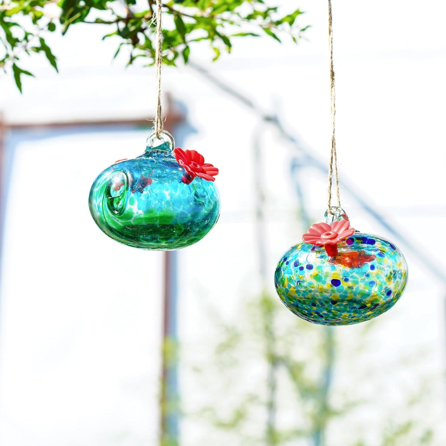 Alimentadores de Colibrí de Vidrio KRISININE 2 Pcs 98 ml