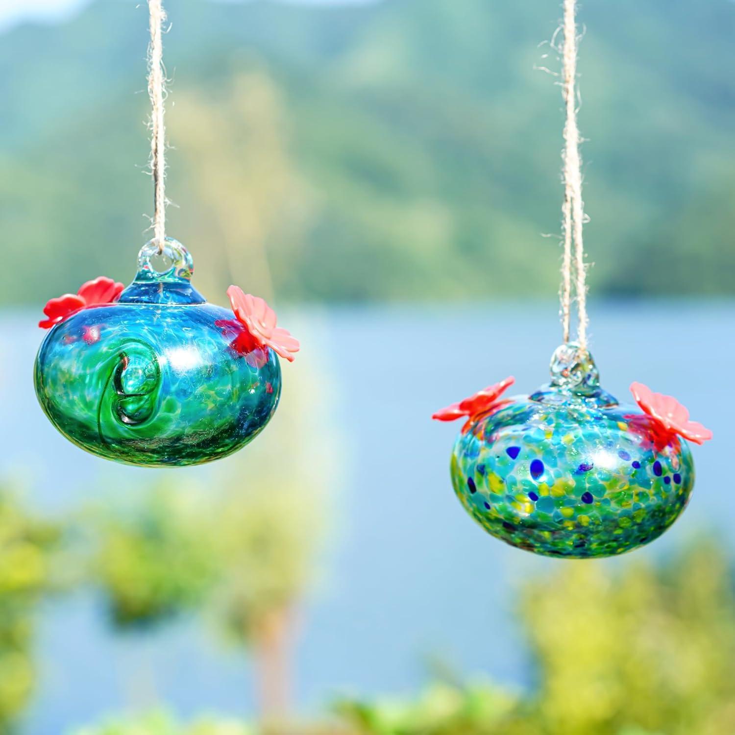 Alimentadores de Colibrí de Vidrio KRISININE 2 Pcs 98 ml