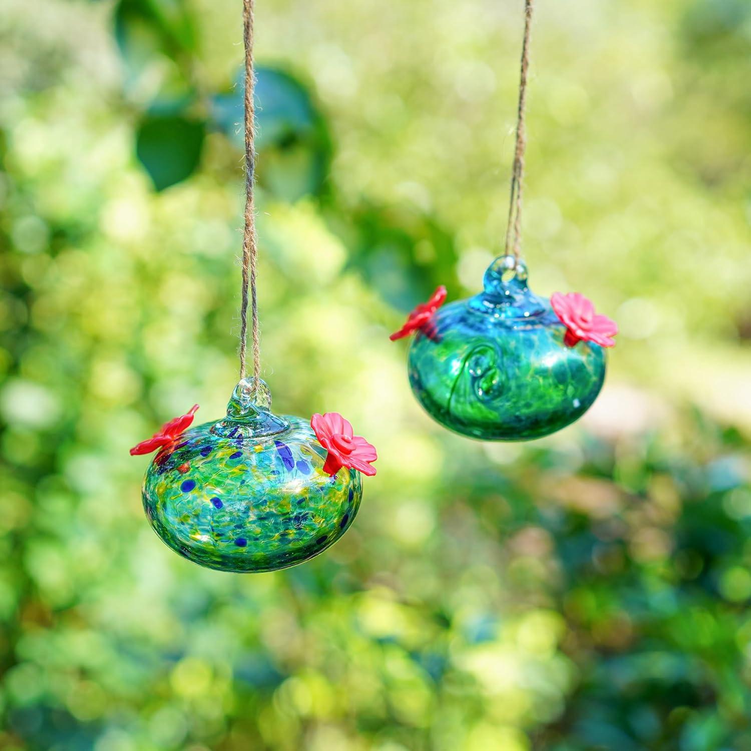 Alimentadores de Colibrí de Vidrio KRISININE 2 Pcs 98 ml