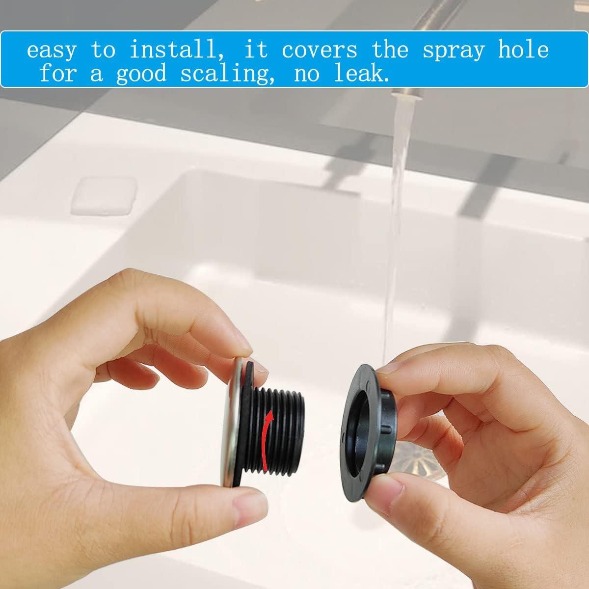 Cubierta de Agujero para Grifo de Cocina ZYYC Acero Inoxidable 3.05-4.06 cm