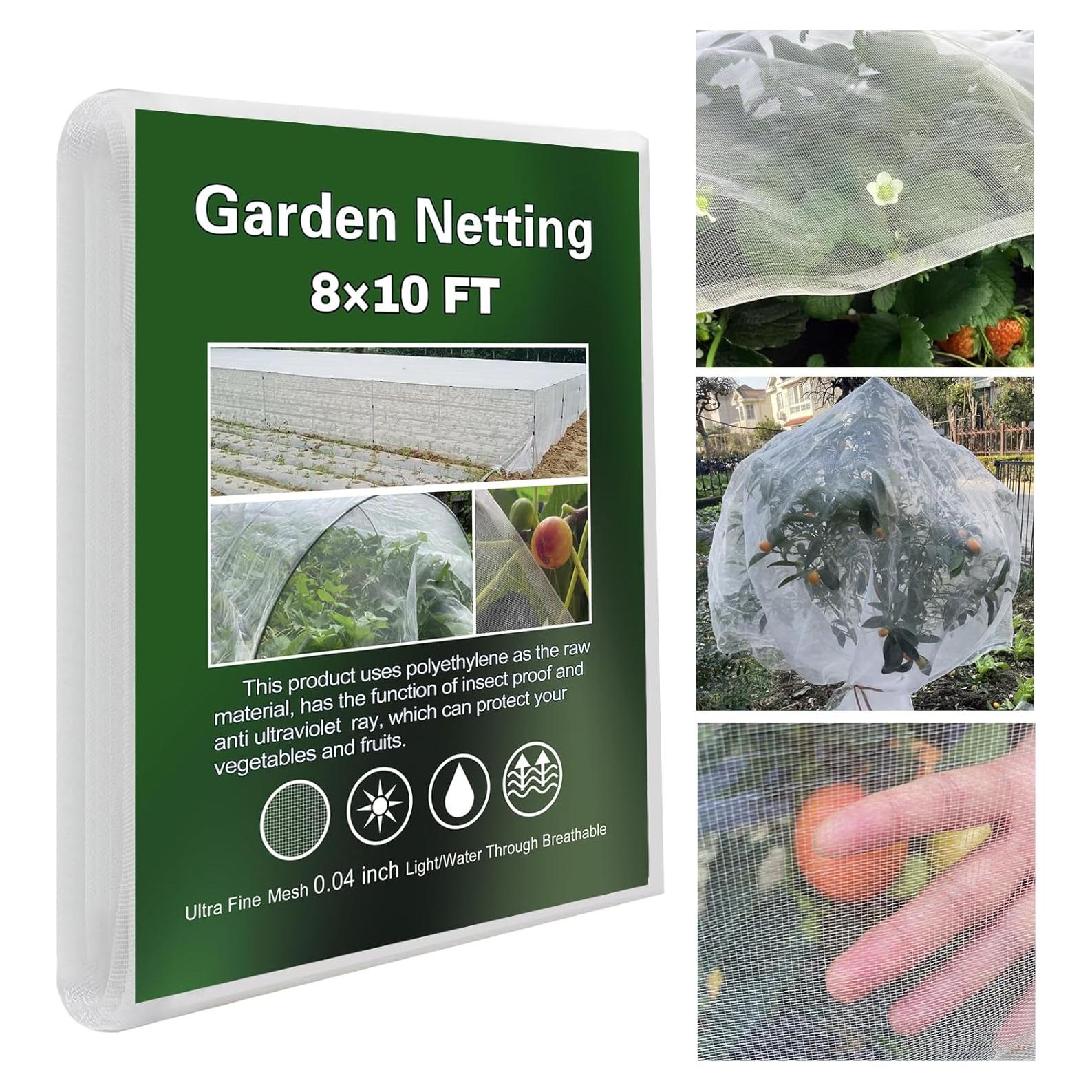 Malla de Jardín Ultra Fina YFFSIDMY 2.44x3.05m Protección Plantas