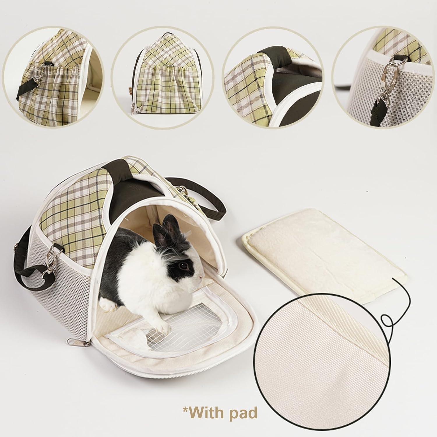 Bolsa de Viaje para Cobayas ABLAZEZAI Negra 24.6x17x19.1 cm