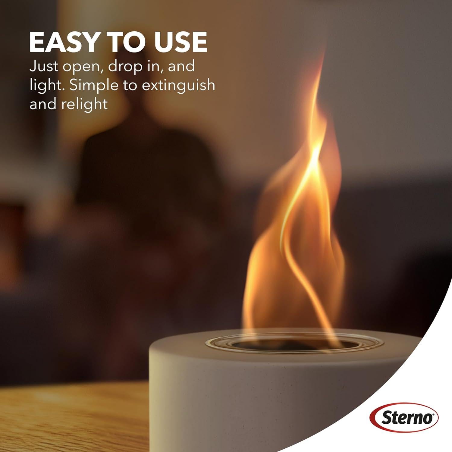 Gel Combustible para Fogatas Sterno 6PK - 3 Horas Sin Humo