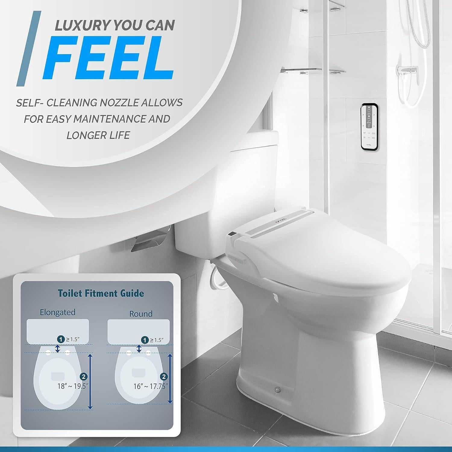 Bidet Eléctrico Ivyel GL-3REM Alargado con Control Remoto
