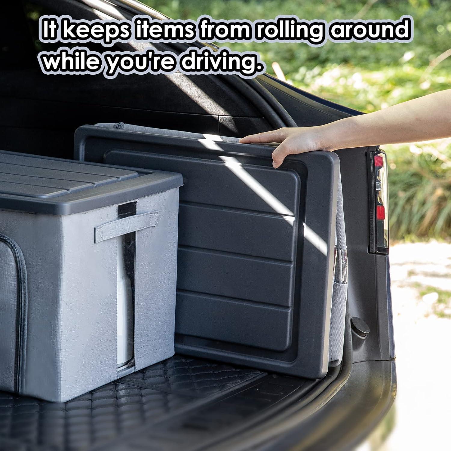 Organizador de Maletero SHIMOYAMA 68L Plegable con Tapa Gris