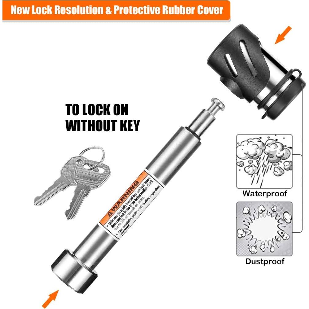 Cerradura de Pasador CZC AUTO Acero Inoxidable 5/8" para Remolque