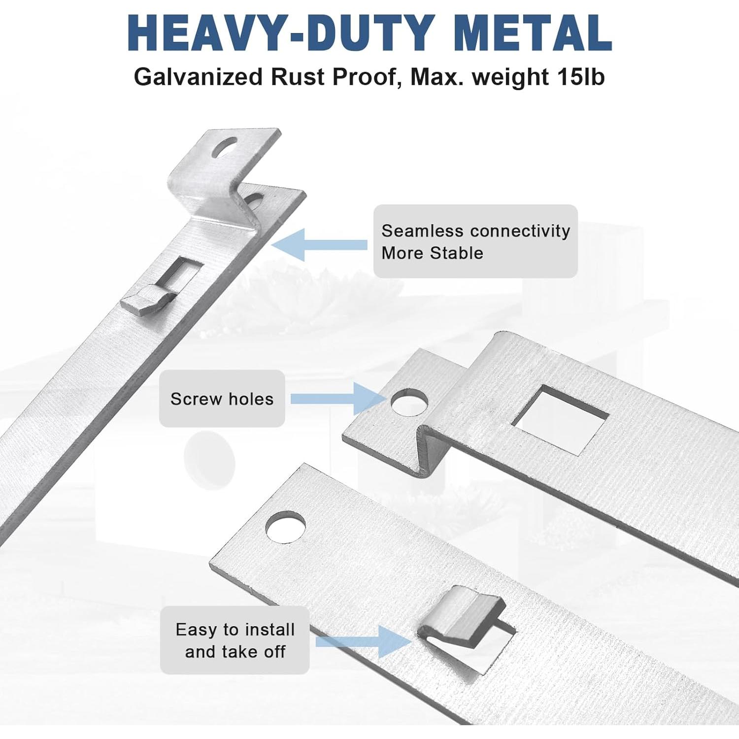 Soporte para Casa de Aves LONIKSTEP 4 Piezas Metal Galvanizado