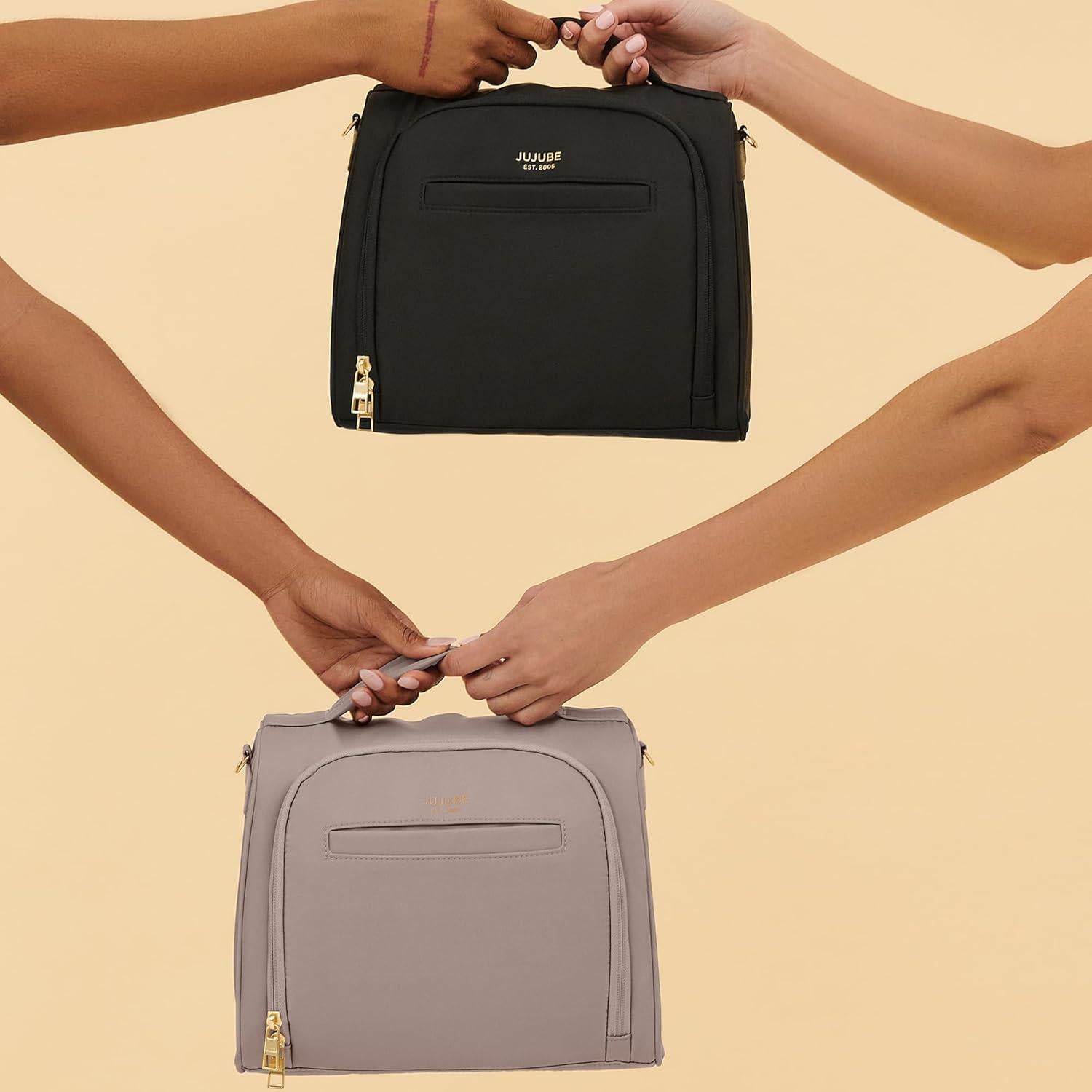 Bolsa Aislada JuJuBe para Biberones y Almuerzo Negra