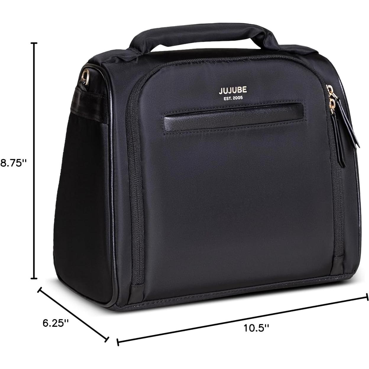 Bolsa Aislada JuJuBe para Biberones y Almuerzo Negra