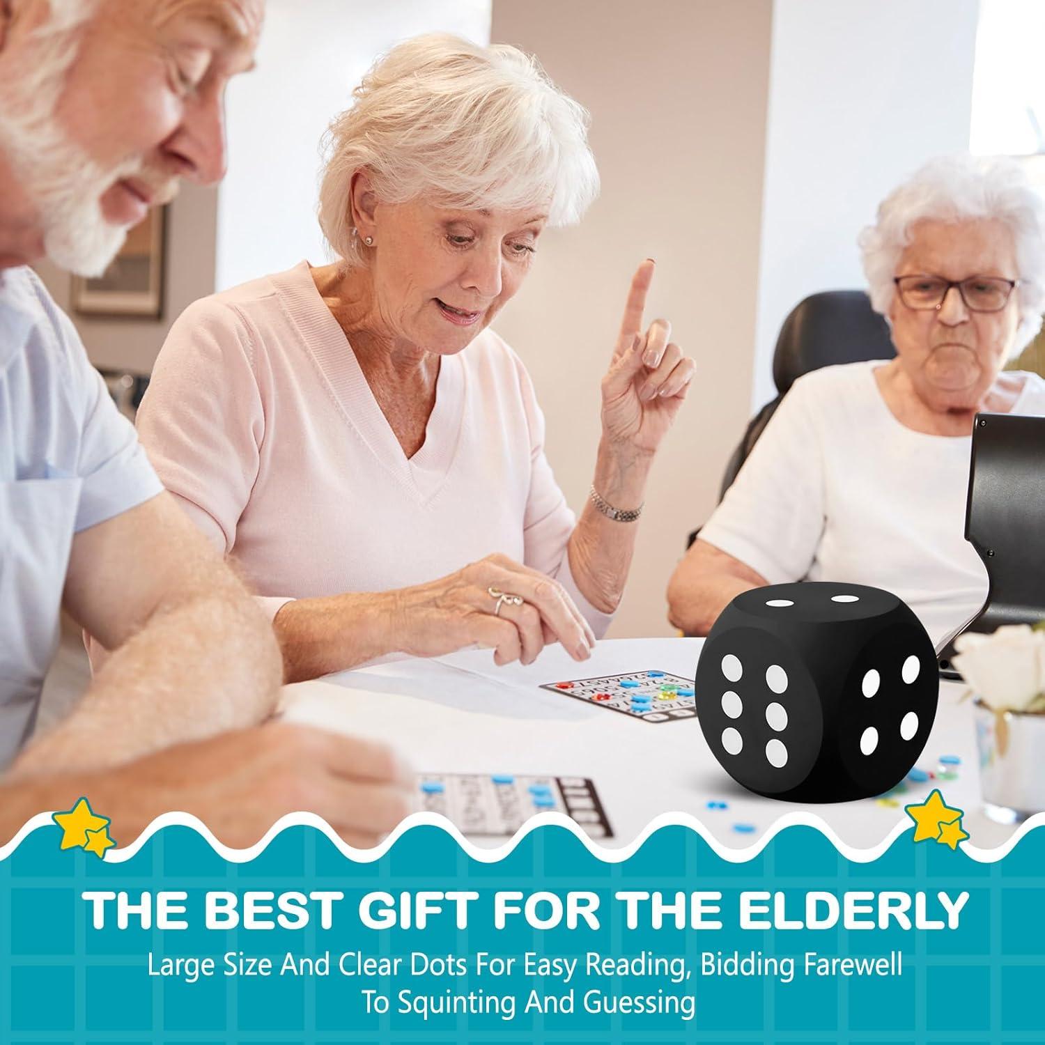 Dados de Espuma Gigantes Shappy 15.24 cm Juguete Educativo Negro