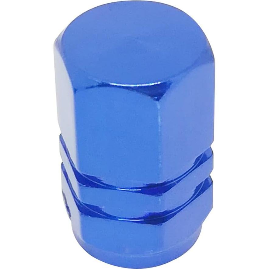 4 Tapones de Válvula de Neumático Mavota Aluminio Azul