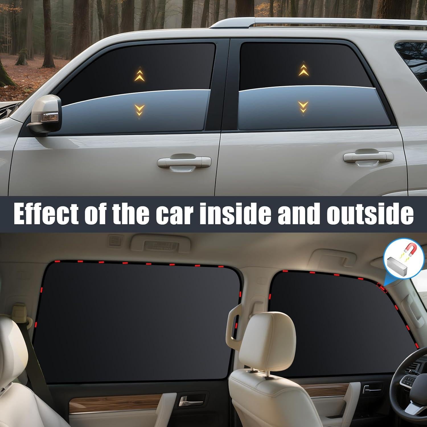 Sombrillas para Ventanas de Auto ZATOOTO Toyota 4Runner 2017-2024