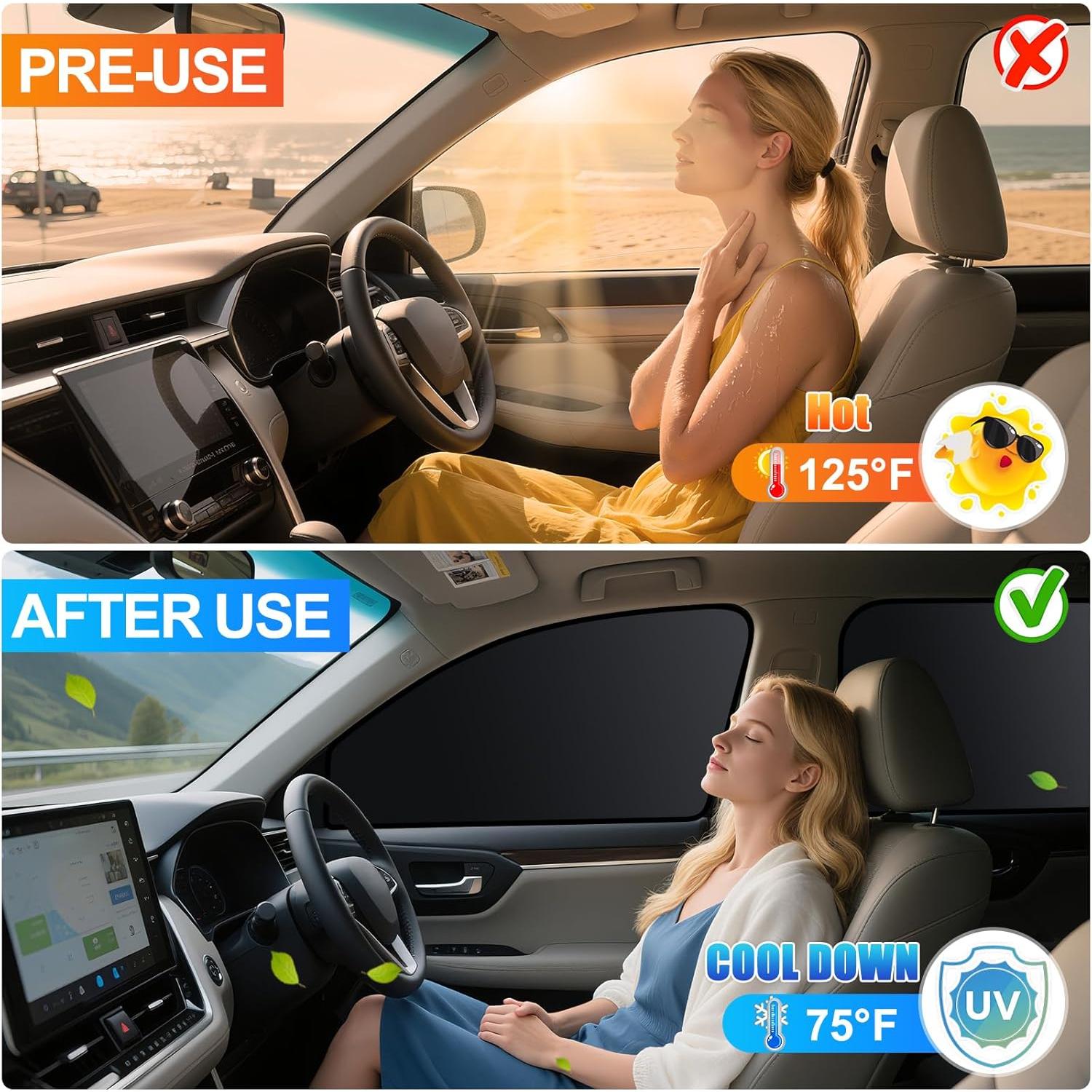 Sombrillas para Ventanas de Auto ZATOOTO Toyota 4Runner 2017-2024