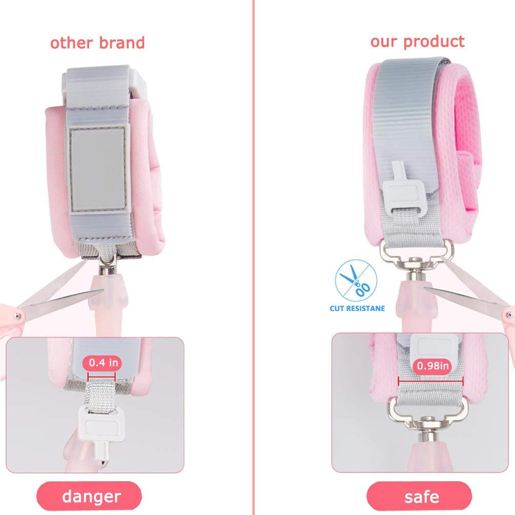 Correa de Muñeca Anti Pérdida Socub 1.5m + 2.5m Rosa