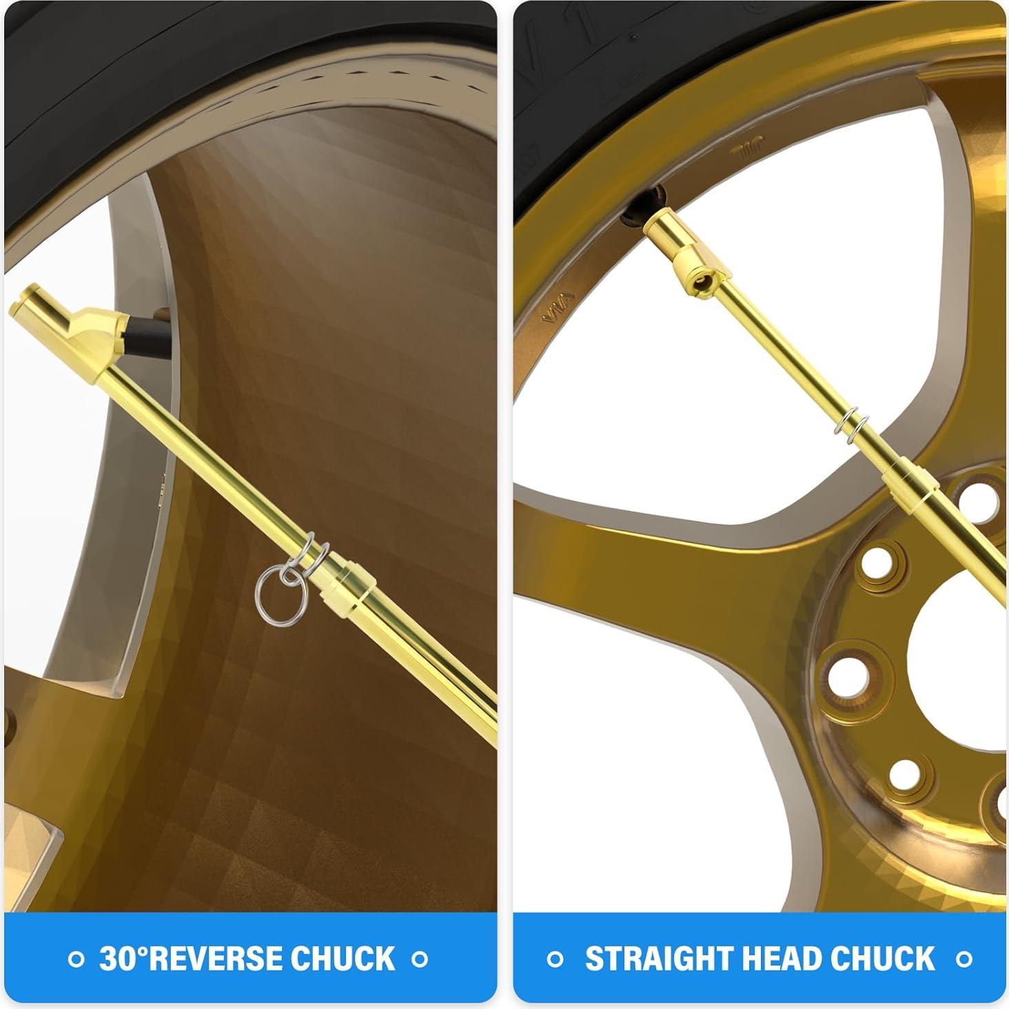 Medidor de Presión de Neumáticos MEANLIN 2PCS Doble Cabeza